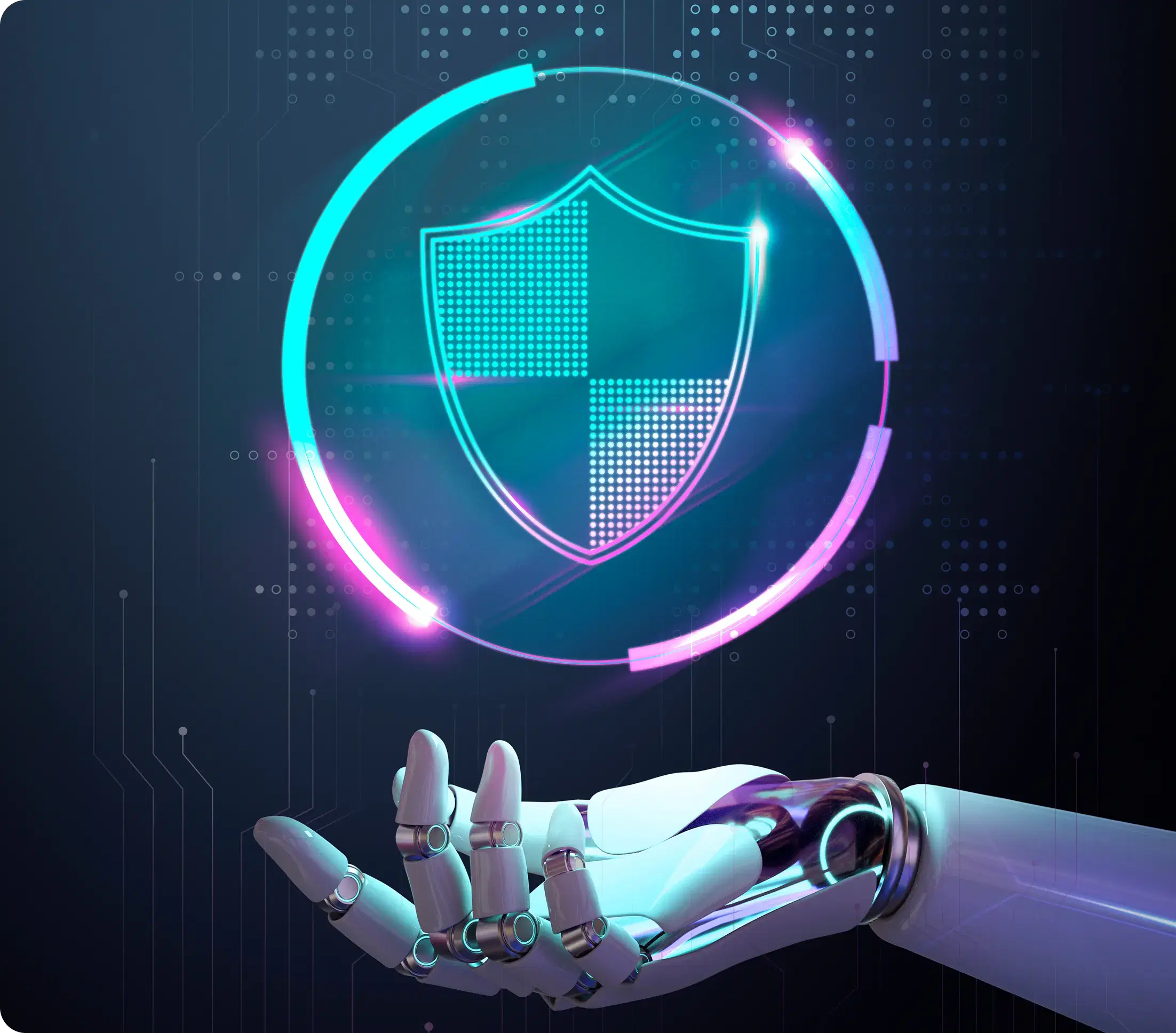 Cybersecurity team analyzing threats on digital screens